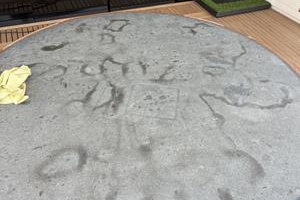 M/Y Dragonfly 1 - Natural Stone Table