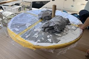 M/Y Dragonfly 1 - Natural Stone Table